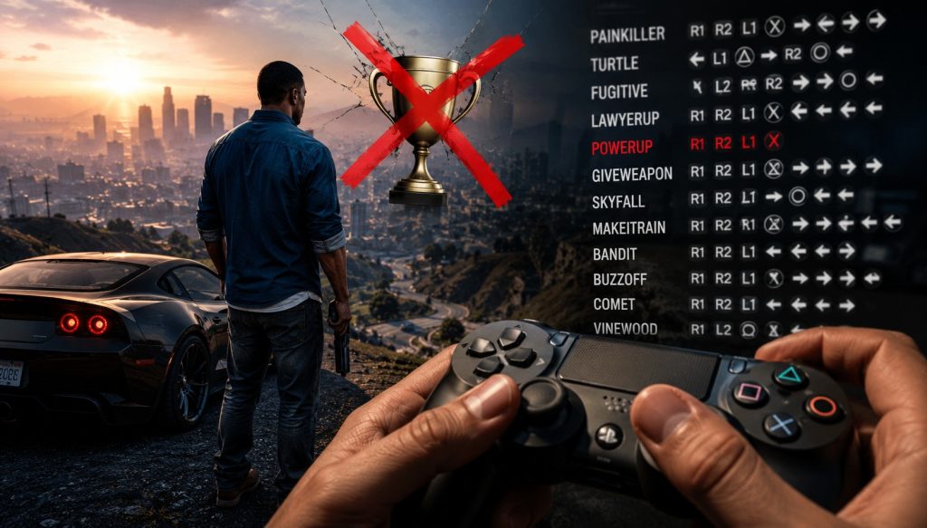 désactiver un code de triche dans GTA 5